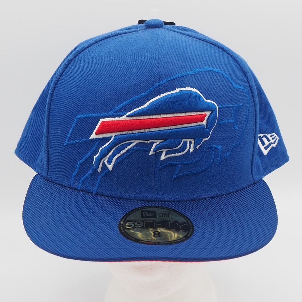 Buffalo Bills New Era 59Fifty Fitted Hat Sz 8 On Field Sideline Cap NWT